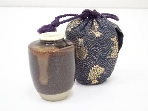 陶六造　肩衝茶入（仕覆付）　□z